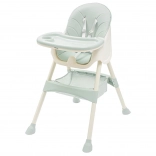 Chaise haute BABY MIX Nora, vert poussière