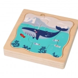 Puzzle superposés en bois Animaux de l’Arctique