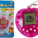 Jeu électronique TAMAGOTCHI rose avec chaîne courte
