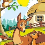 Puzzle en bois Biche maman 25 pièces