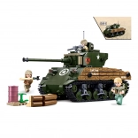 Sluban Army WW2 char de combat M4A3 Sherman – set de construction