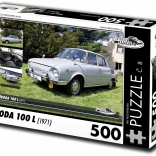 Puzzle RETRO-AUTA Škoda 100 L 500 pièces