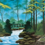 Puzzle Bob Ross : Pont solitaire 1000 pièces