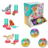 Boule surprise MY FIRST PET – animal avec accessoires, 6 cm, assortiment de couleurs