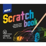 Bloc d’images à gratter arc-en-ciel 20x14 cm