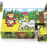 Cubes illustrés Mes premiers contes – 12 cubes en bois