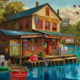 Puzzle Boutique de Bob: Bière & Appât 1000 pièces