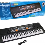 Piano électronique pour enfants 49 touches avec microphone, USB