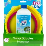 FRU BLU set anneau pour bulles de savon géantes + solution 0,4 l