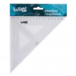 Équerre de dessin transparente 15 cm