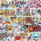 Puzzle GIBSONS alphabet des jeux et jouets 1000 pièces