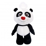 Panda en peluche avec nez rouge 25 cm