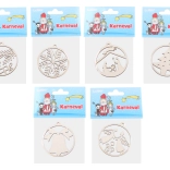 Décoration de Noël en bois 63 mm