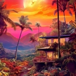 Puzzle Crépuscule enchanteur 1000 pièces