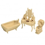 WOODCRAFT puzzle 3D en bois salle de bain