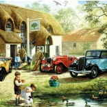 Puzzle Nourrissage des canards 500 pièces