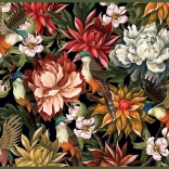 Puzzle Jardin secret : Oiseaux parmi les fleurs 1000 pièces