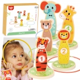 Jeu de lancer en bois avec animaux TOOKY TOY