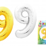 Ballon chiffre 9 40 cm nylon