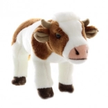 Vache en peluche avec son 25 cm éco-responsable