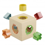 quercetti boîte à formes kubo playbio cube de tri pour tout-petits