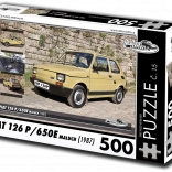 Puzzle Retro-voitures Fiat 126p Maluch (1987) – 500 pièces