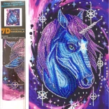 Peinture diamant 7D Licorne étoilée 30 × 40 cm