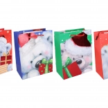 Sachet cadeau de Noël S 18 × 23 × 10 cm