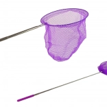 Epuisette télescopique pliable pour papillons et insectes 85 cm – violet