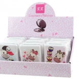 Miroir de poche avec motif girafe, 6 modèles