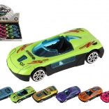 Mini voitures de course 7 cm – ensemble métal‑plastique, roue libre, assortiment de couleurs
