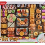 Grand Ensemble de Nourriture en Plastique pour Enfants