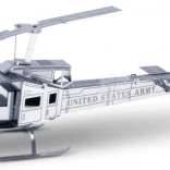 Modèle 3D d’hélicoptère métallique Bell UH-1 Huey
