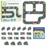 Woopie Green puzzle urbain pour enfants - Circuit automobile