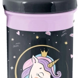 Paso bouteille scolaire violet-noir avec licorne 550 ml