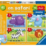 Mes premiers puzzles : Safari 4-en-1