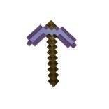 pioche Minecraft enchantée en plastique 42 cm sur carte