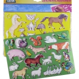 Lena pochoirs à dessiner – chevaux et chats