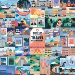 Puzzle Ridley’s Games Bucket List 1000 pièces – 50 destinations touristiques remarquables