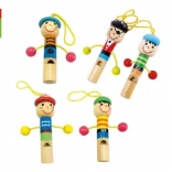 Sifflet en bois bonhomme