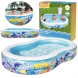 Piscine familiale gonflable à motif océan BESTWAY Fish 'n Friends 262 × 157 × 46 cm