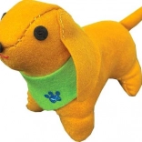 Kit feutrine – petit chien brun à coudre