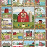 Puzzle Cobble Hill La Terre des couvertures brodées 1000 pièces