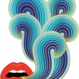 Puzzle métallisé en forme GALISON JONATHAN ADLER – lèvres (750 pièces)