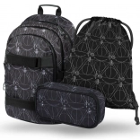 Ensemble scolaire BAAGL skate HARRY POTTER Reliques de la Mort – sac à dos, trousse, sac à cordon