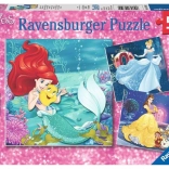 Puzzle Ravensburger Disney Princesses – soirée avec les princesses, 3×49 pièces
