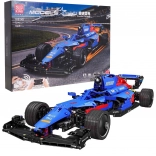 Kit de construction voiture F1 radiocommandée, bleu, 1065 pièces
