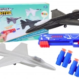 Pistolet bleu à double fonction avec lanceur d’avions