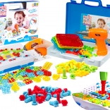 Kit de construction pour enfants avec perceuse et vis - 151 pièces