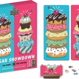 Puzzle Duel Doux règlement de comptes : donut vs cupcake 2×70 pièces